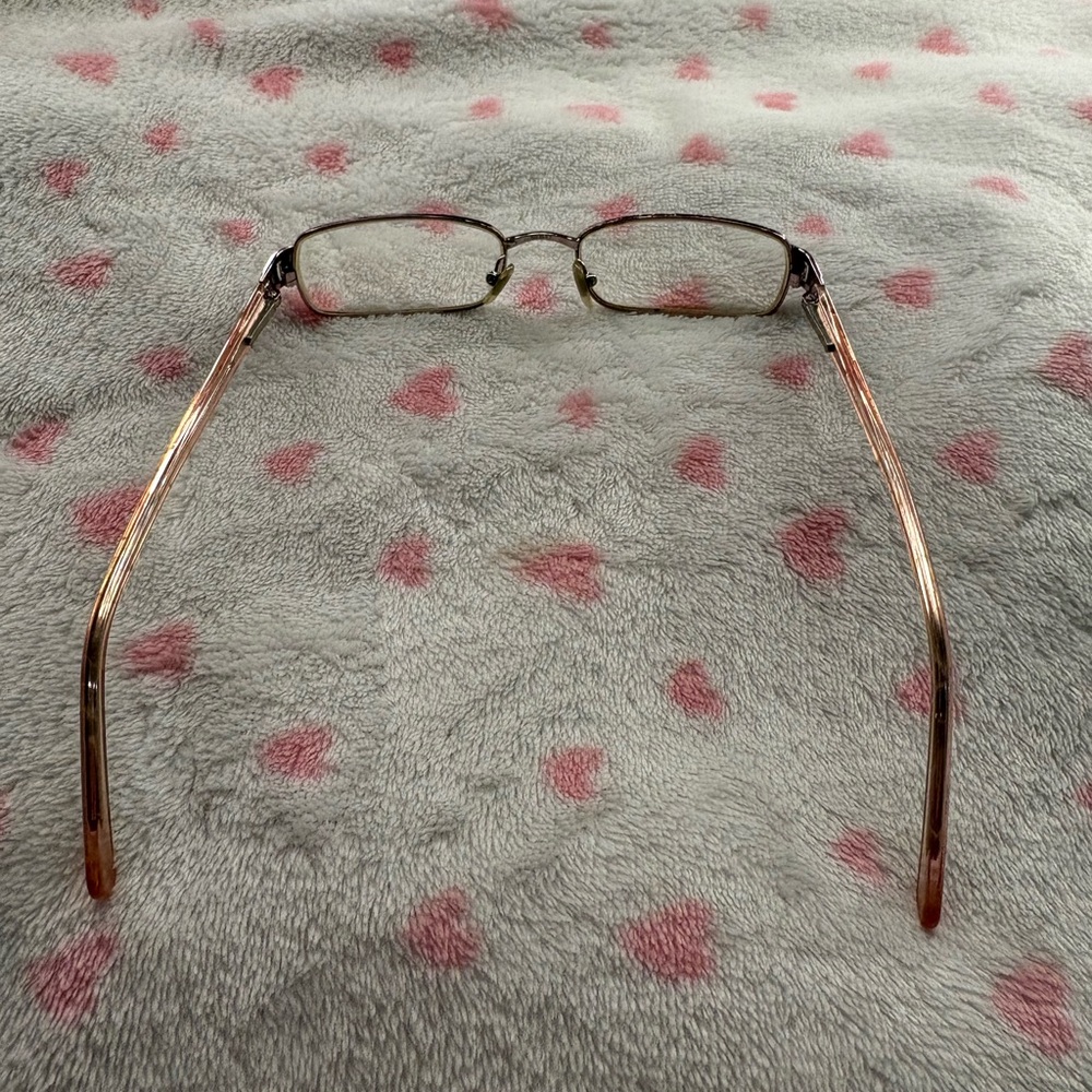 Vintage Versace Pink Rectangular Reading Glasses - image 4